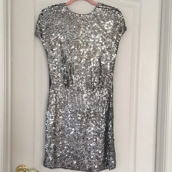 ASO Blair Waldorf Gossip Girl Valentino Sequin Silk Dress US 8 - Picture 4 of 12